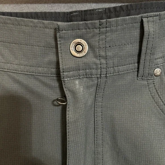 Kuhl Silencr Kargo Shorts Mens 35 Gray Hiking Outdoors Stretch Travel Logo - Picture 4 of 11
